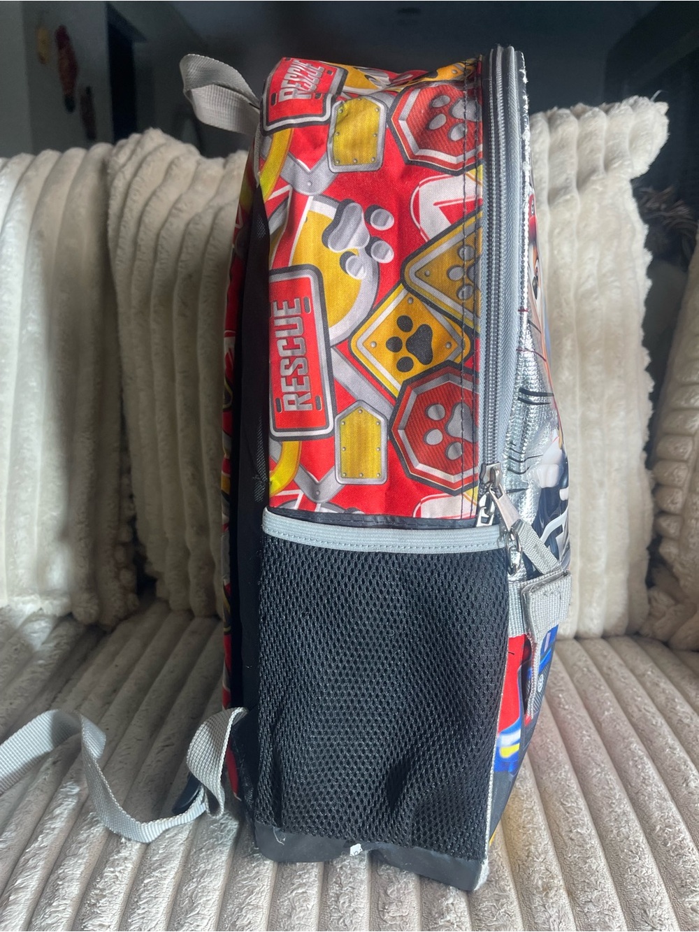 Paw Patrol Kids Backpack with Red Blue Yellow Accents - Picture 4 of 9